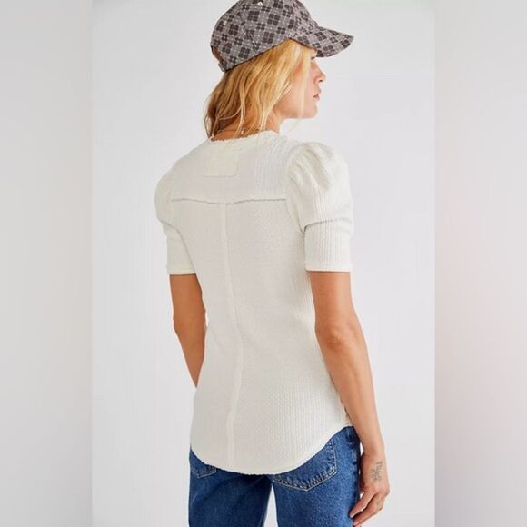 Free People Red Delicious Tee In Ivory - Picture 5 of 5